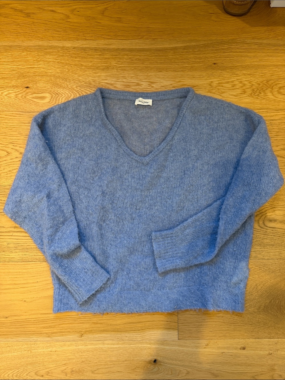 American Vintage Light Blue V-Neck Sweater